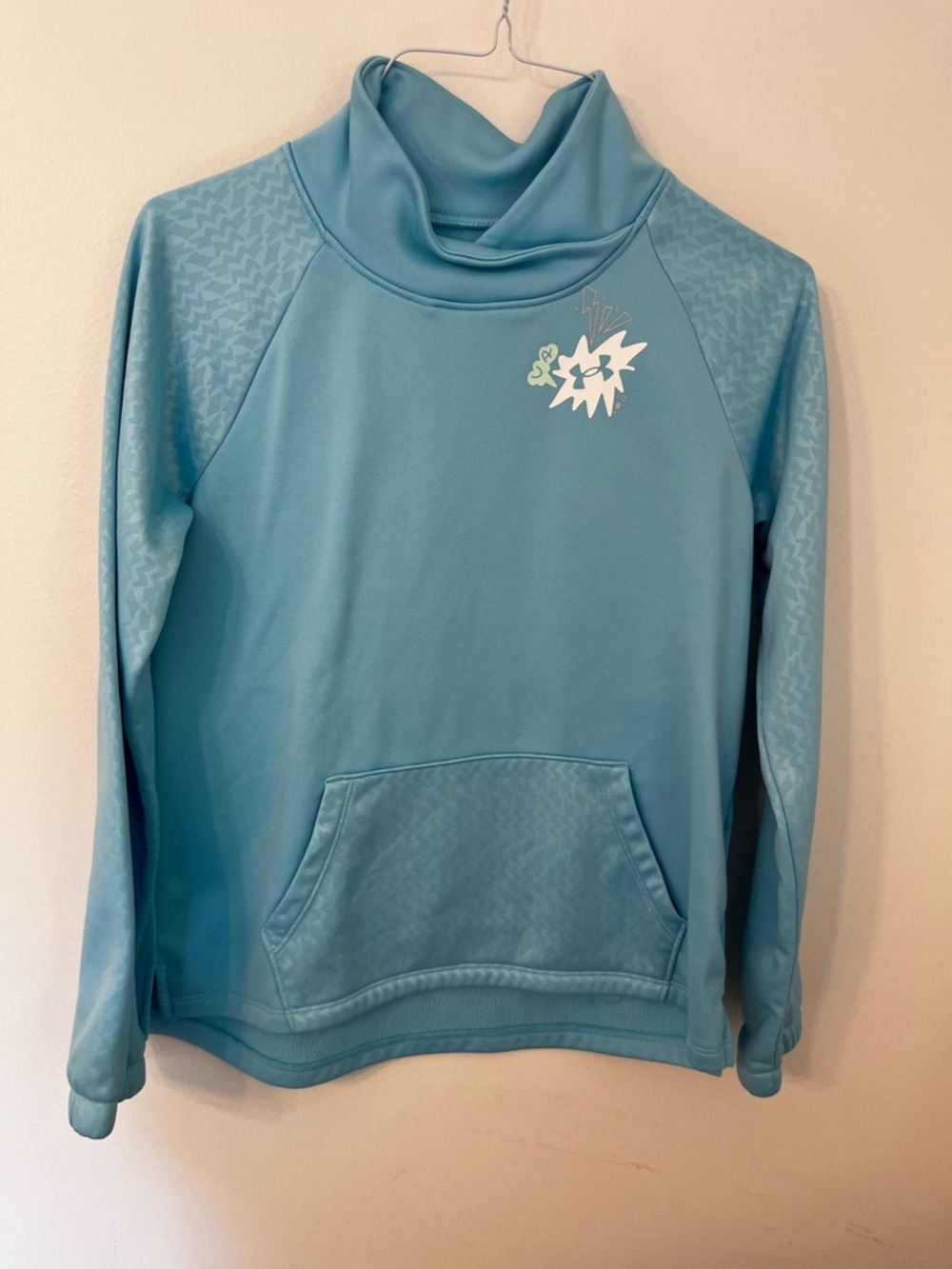 Under Armour Girls Light Blue Pullover Hoodie